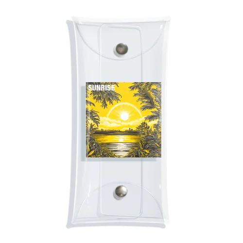 サンライズ　文字入り Clear Multipurpose Case