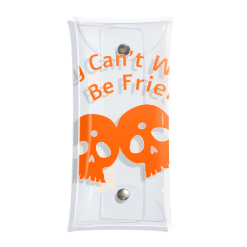 Why Can't We Be Friends?（橙） Clear Multipurpose Case