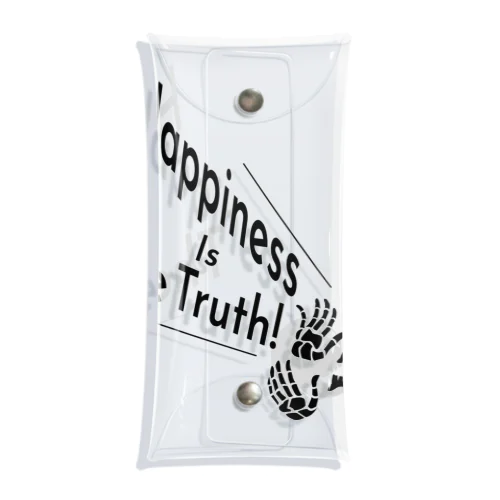 Happiness Is The Truth!（黒） Clear Multipurpose Case