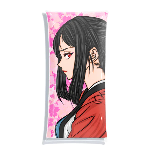 どこかで見たような侍女子です。(=^・^=) Clear Multipurpose Case