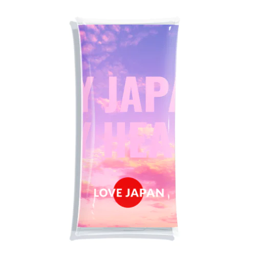 夕焼けに誓う私の日本 – MY JAPAN, MY HEART | LOVE JAPAN MAMA Clear Multipurpose Case