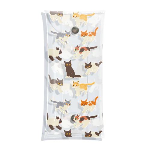 こねこねこ Clear Multipurpose Case