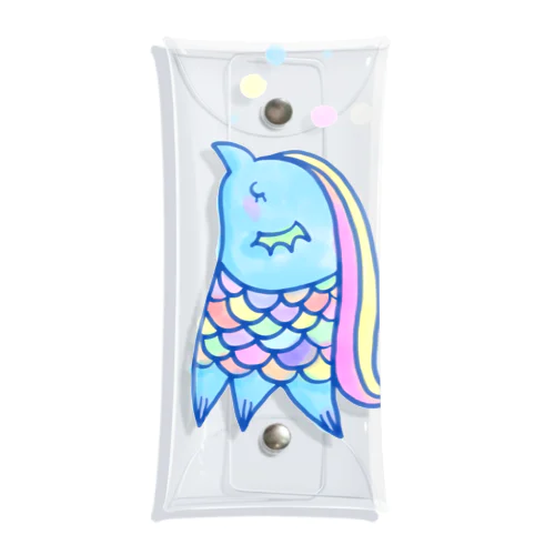 水彩あまび絵 Clear Multipurpose Case