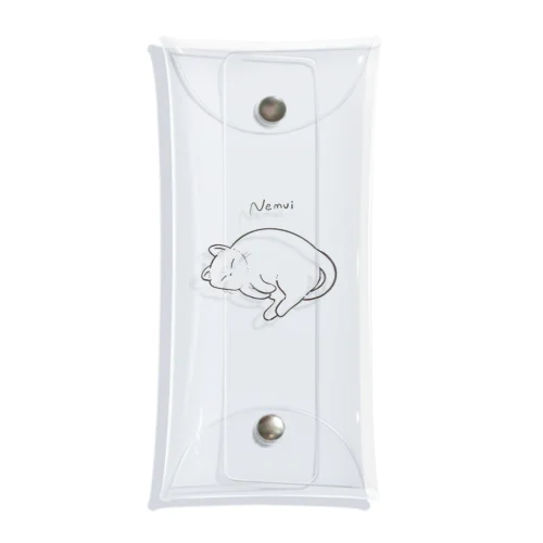 ねむねむにゃんこ大佐 Clear Multipurpose Case