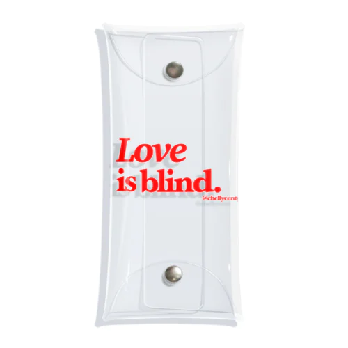 Love is blind Clear Multipurpose Case