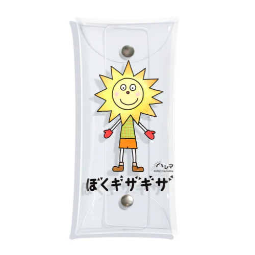 ギザギザ（黒文字） Clear Multipurpose Case