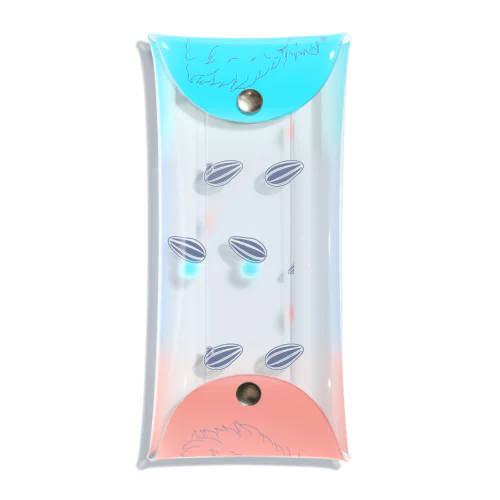 ふんわり可愛いハムスター Clear Multipurpose Case