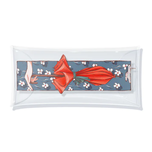 花降る日の傘 Clear Multipurpose Case