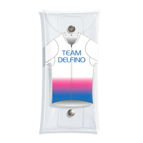 TEAM DELFINO サイクルジャージ（表） Clear Multipurpose Case