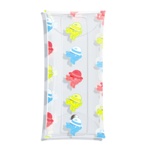 たこと麦わら帽子 Clear Multipurpose Case
