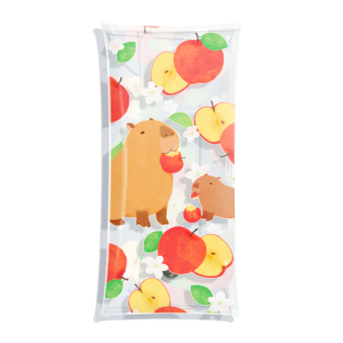 カピバラりんご Clear Multipurpose Case