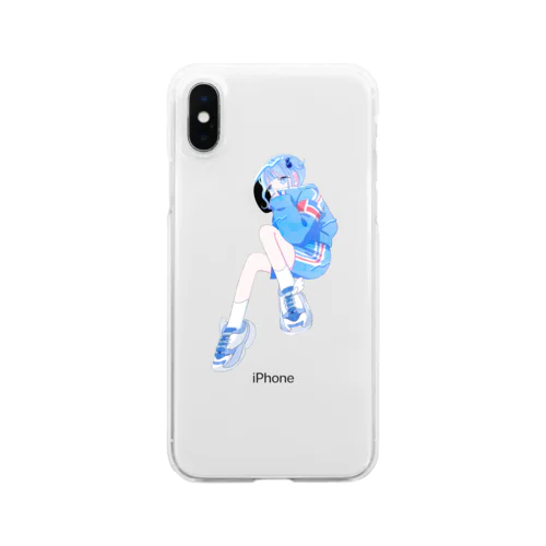 みずいろおんなのこ Clear Smartphone Case