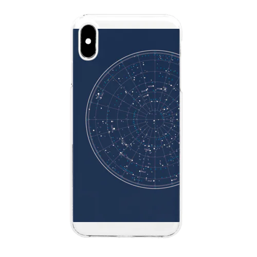 時廻る星図（紫紺) Clear Smartphone Case