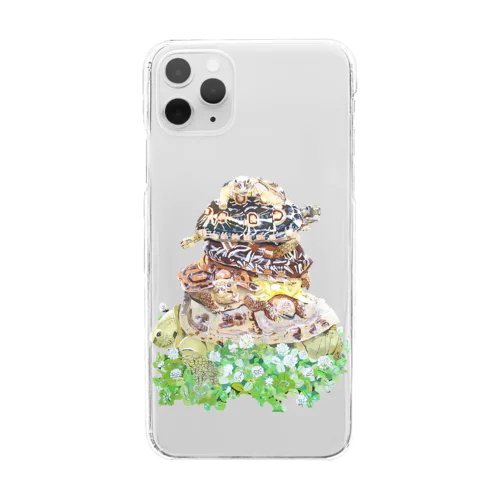 パンケーキ風パンケーキリクガメ Clear Smartphone Case