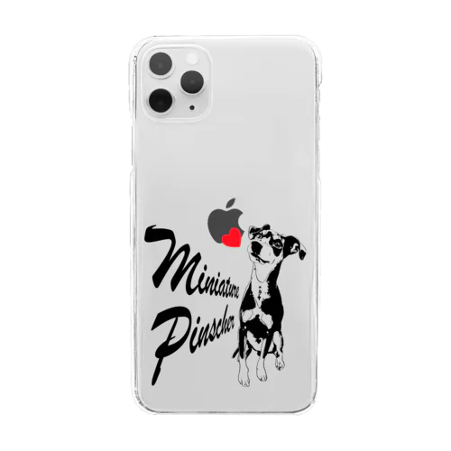 ミニピンLOVE♪ Clear Smartphone Case