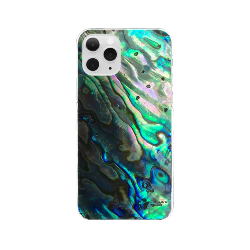 貝パール-グリーン Clear Smartphone Case