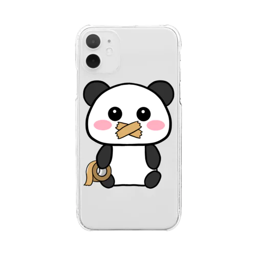 ガムテープパンダ🐼 Clear Smartphone Case