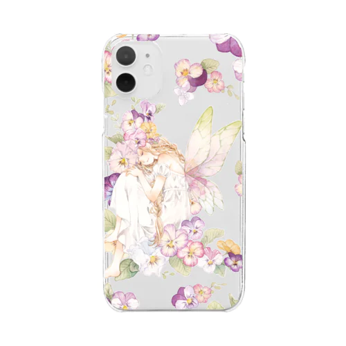パンジー Clear Smartphone Case