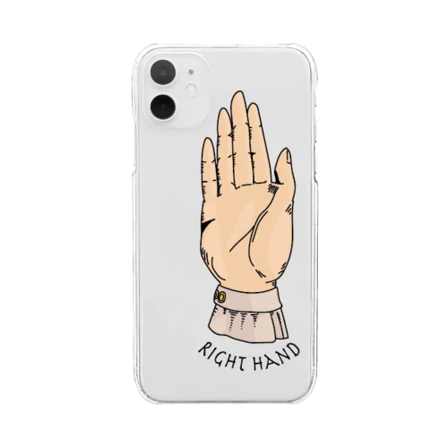 Right hand Clear Smartphone Case