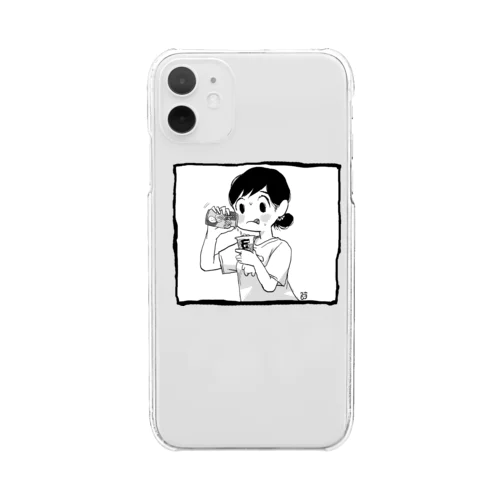 夏のドーピングT Clear Smartphone Case