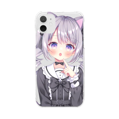 ねこみみ Clear Smartphone Case