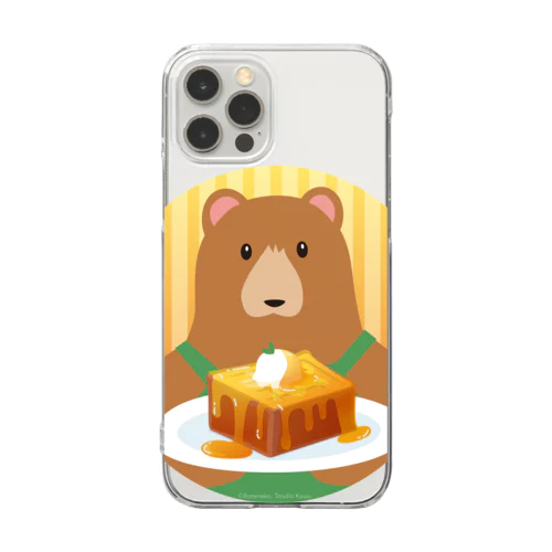 クマ店長のハニートースト Clear Smartphone Case