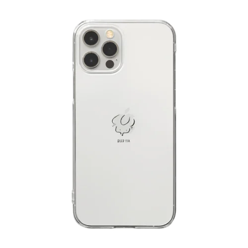 びあきつね・かおロゴ Clear Smartphone Case