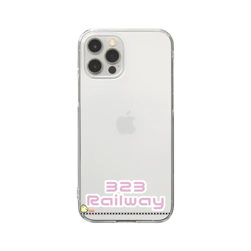 323Railwayロゴ Clear Smartphone Case