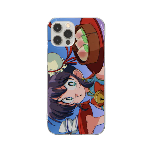 チャイナガール（縦） Clear Smartphone Case