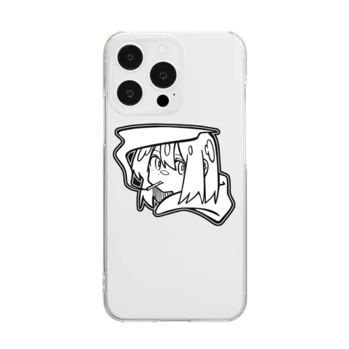 Smoking Girl Clear Smartphone Case
