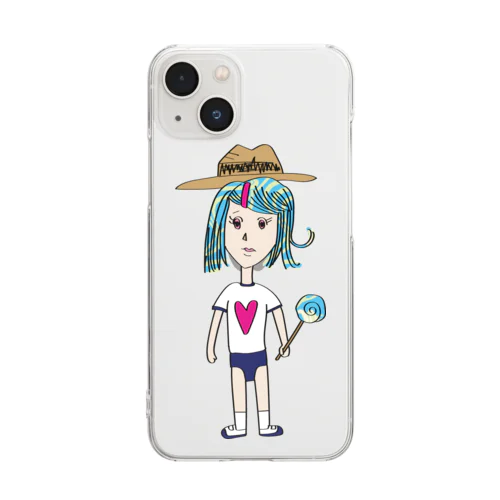 キャンディーガール Clear Smartphone Case