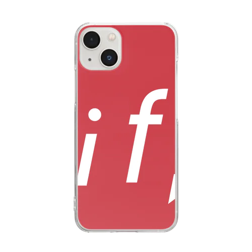 If 赤 Clear Smartphone Case