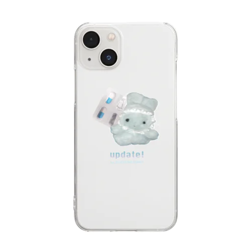 ぬいぐるみニャモ Clear Smartphone Case