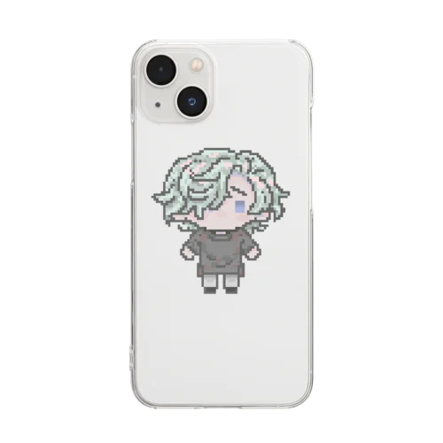 ドット絵チーシャくん　2023年美少年展 Clear Smartphone Case