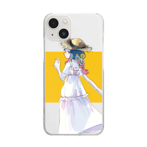 麦わら白ワンピース Clear Smartphone Case