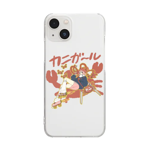 カニガ〜ル Clear Smartphone Case