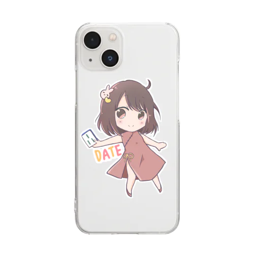 だてちゃん（背景なし） Clear Smartphone Case
