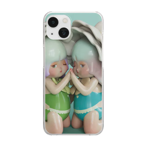 双子座の赤ちゃん Clear Smartphone Case