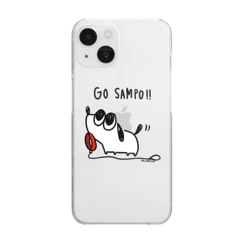 散歩に行きたいわんこ Clear Smartphone Case