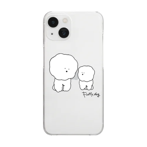 もふもふ Clear Smartphone Case