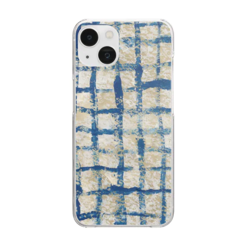 【ebisu】Plaid Clear Smartphone Case