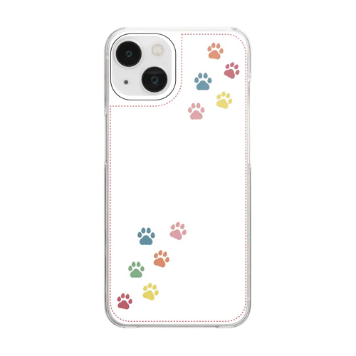わんちゃんケース Clear Smartphone Case