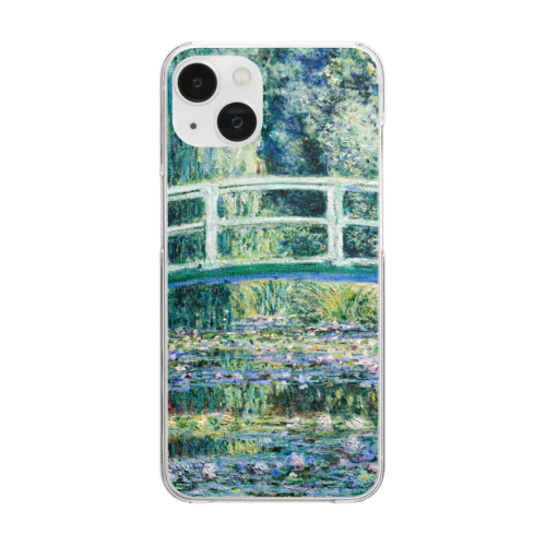 モネ　睡蓮の池と日本の橋　Claude Monet　 Clear Smartphone Case