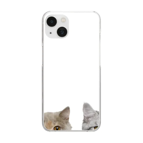 可愛い猫ちゃん達 Clear Smartphone Case
