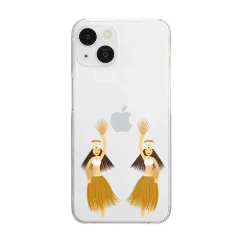 ホワイトタヒチアンダンサーズ（モレ） Clear Smartphone Case