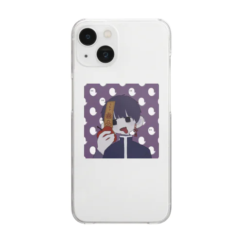 りんごとゾンビくん Clear Smartphone Case