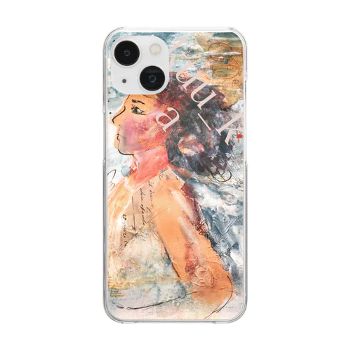 明日へ Clear Smartphone Case
