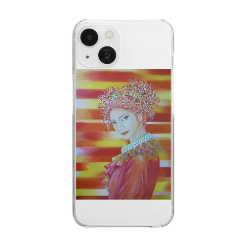ハッピークラウン4・woman Clear Smartphone Case