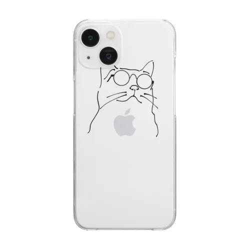吾輩は猫である。 Clear Smartphone Case