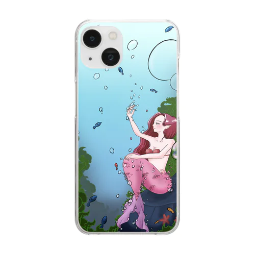 マーメイド Clear Smartphone Case